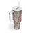 Mele Kalikimaka Hawaii Christmas Tumbler With Handle Aloha Spirit with Hawaiian Quilt Pattern - Polynesian Pride