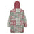 Mele Kalikimaka Hawaii Christmas Wearable Blanket Hoodie Aloha Spirit with Hawaiian Quilt Pattern - Polynesian Pride