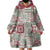 Mele Kalikimaka Hawaii Christmas Wearable Blanket Hoodie Aloha Spirit with Hawaiian Quilt Pattern - Polynesian Pride