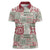 Mele Kalikimaka Hawaii Christmas Women Polo Shirt Aloha Spirit with Hawaiian Quilt Pattern - Polynesian Pride
