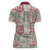 Mele Kalikimaka Hawaii Christmas Women Polo Shirt Aloha Spirit with Hawaiian Quilt Pattern - Polynesian Pride