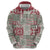 Mele Kalikimaka Hawaii Christmas Zip Hoodie Aloha Spirit with Hawaiian Quilt Pattern - Polynesian Pride