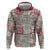 Mele Kalikimaka Hawaii Christmas Zip Hoodie Aloha Spirit with Hawaiian Quilt Pattern - Polynesian Pride