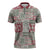 Mele Kalikimaka Hawaii Christmas Zipper Polo Shirt Aloha Spirit with Hawaiian Quilt Pattern - Polynesian Pride