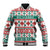 Mele Kalikimaka Hawaii Christmas Baseball Jacket Hawaiian Quilt Pattern Style - Polynesian Pride