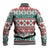 Mele Kalikimaka Hawaii Christmas Baseball Jacket Hawaiian Quilt Pattern Style - Polynesian Pride