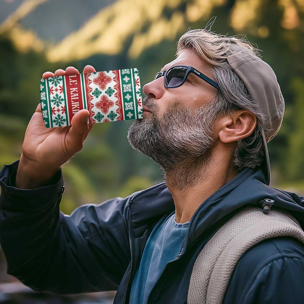 Mele Kalikimaka Hawaii Christmas 4 in 1 Can Cooler Tumbler Hawaiian Quilt Pattern Style - Polynesian Pride