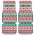 Mele Kalikimaka Hawaii Christmas Car Mats Hawaiian Quilt Pattern Style - Polynesian Pride