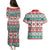 Mele Kalikimaka Hawaii Christmas Couples Matching Puletasi and Hawaiian Shirt Hawaiian Quilt Pattern Style - Polynesian Pride