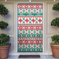 Mele Kalikimaka Hawaii Christmas Door Cover Hawaiian Quilt Pattern Style - Polynesian Pride