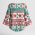 Mele Kalikimaka Hawaii Christmas Kimono Sleeve Blouse Hawaiian Quilt Pattern Style - Polynesian Pride