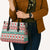 Mele Kalikimaka Hawaii Christmas Leather Bag Hawaiian Quilt Pattern Style - Polynesian Pride