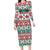Mele Kalikimaka Hawaii Christmas Long Sleeve Bodycon Dress Hawaiian Quilt Pattern Style - Polynesian Pride