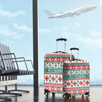 Mele Kalikimaka Hawaii Christmas Luggage Cover Hawaiian Quilt Pattern Style - Polynesian Pride