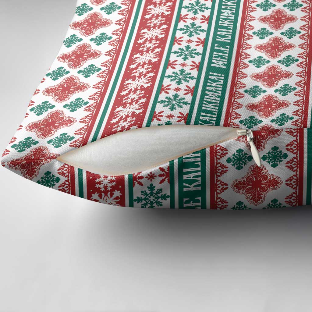 Mele Kalikimaka Hawaii Christmas Pillow Cover Hawaiian Quilt Pattern Style - Polynesian Pride