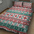 Mele Kalikimaka Hawaii Christmas Quilt Bed Set Hawaiian Quilt Pattern Style - Polynesian Pride