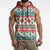 Mele Kalikimaka Hawaii Christmas Sleeveless Hoodie Hawaiian Quilt Pattern Style - Polynesian Pride