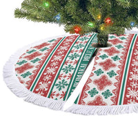 Mele Kalikimaka Hawaii Christmas Tree Skirt Hawaiian Quilt Pattern Style - Polynesian Pride