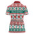 Mele Kalikimaka Hawaii Christmas Women Polo Shirt Hawaiian Quilt Pattern Style - Polynesian Pride