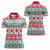 Mele Kalikimaka Hawaii Christmas Women Polo Shirt Hawaiian Quilt Pattern Style - Polynesian Pride