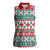 Mele Kalikimaka Hawaii Christmas Women Sleeveless Polo Shirt Hawaiian Quilt Pattern Style - Polynesian Pride