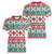 Mele Kalikimaka Hawaii Christmas Women V-Neck T-Shirt Hawaiian Quilt Pattern Style - Polynesian Pride