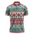 Mele Kalikimaka Hawaii Christmas Zipper Polo Shirt Hawaiian Quilt Pattern Style - Polynesian Pride