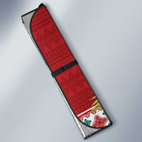 Santa Surf Mele Kalikimaka Personalized Auto Sun Shade Aloha Tropical Christmas Vibes - Polynesian Pride