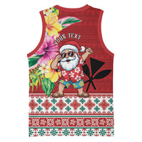 Santa Surf Mele Kalikimaka Personalized Basketball Jersey Aloha Tropical Christmas Vibes - Polynesian Pride