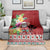 Santa Surf Mele Kalikimaka Personalized Blanket Aloha Tropical Christmas Vibes - Polynesian Pride