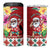 Santa Surf Mele Kalikimaka Personalized 4 in 1 Can Cooler Tumbler Aloha Tropical Christmas Vibes - Polynesian Pride