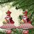 Santa Surf Mele Kalikimaka Personalized Ceramic Ornament Aloha Tropical Christmas Vibes - Polynesian Pride