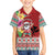 Santa Surf Mele Kalikimaka Personalized Family Matching Short Sleeve Bodycon Dress and Hawaiian Shirt Aloha Tropical Christmas Vibes - Polynesian Pride