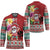 Santa Surf Mele Kalikimaka Personalized Hockey Jersey Aloha Tropical Christmas Vibes - Polynesian Pride