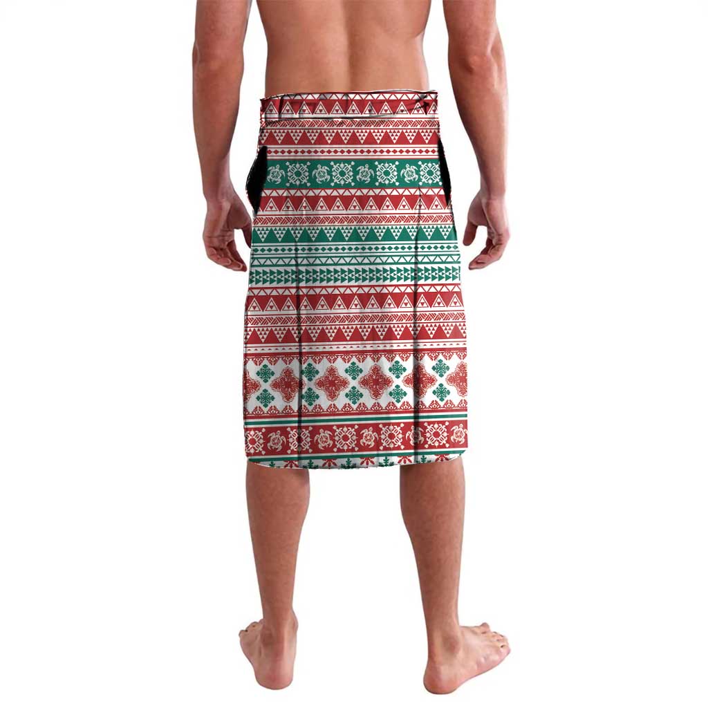 Santa Surf Mele Kalikimaka Personalized Lavalava Aloha Tropical Christmas Vibes - Polynesian Pride