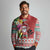 Santa Surf Mele Kalikimaka Personalized Long Sleeve Polo Shirt Aloha Tropical Christmas Vibes - Polynesian Pride