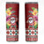 Santa Surf Mele Kalikimaka Personalized Skinny Tumbler Aloha Tropical Christmas Vibes - Polynesian Pride