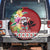 Santa Surf Mele Kalikimaka Personalized Spare Tire Cover Aloha Tropical Christmas Vibes - Polynesian Pride