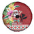 Santa Surf Mele Kalikimaka Personalized Spare Tire Cover Aloha Tropical Christmas Vibes - Polynesian Pride