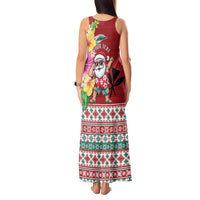Santa Surf Mele Kalikimaka Personalized Tank Maxi Dress Aloha Tropical Christmas Vibes - Polynesian Pride