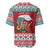 Shaka Sign Skull Mele Kalikimaka Personalized Baseball Jersey Hawaiian Quilt Pattern - Polynesian Pride