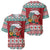 Shaka Sign Skull Mele Kalikimaka Personalized Baseball Jersey Hawaiian Quilt Pattern - Polynesian Pride