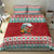Shaka Sign Skull Mele Kalikimaka Personalized Bedding Set Hawaiian Quilt Pattern - Polynesian Pride