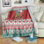 Shaka Sign Skull Mele Kalikimaka Personalized Blanket Hawaiian Quilt Pattern - Polynesian Pride