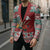 Shaka Sign Skull Mele Kalikimaka Personalized Blazer Hawaiian Quilt Pattern - Polynesian Pride