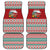 Shaka Sign Skull Mele Kalikimaka Personalized Car Mats Hawaiian Quilt Pattern - Polynesian Pride