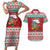 Shaka Sign Skull Mele Kalikimaka Personalized Couples Matching Short Sleeve Bodycon Dress and Hawaiian Shirt Hawaiian Quilt Pattern - Polynesian Pride