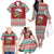 Shaka Sign Skull Mele Kalikimaka Personalized Family Matching Off The Shoulder Long Sleeve Dress and Hawaiian Shirt Hawaiian Quilt Pattern - Polynesian Pride