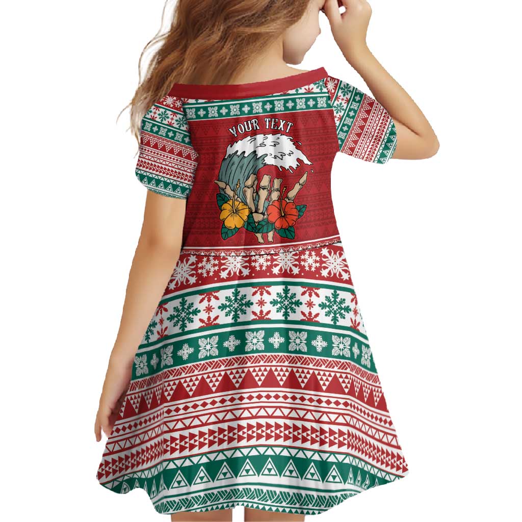 Shaka Sign Skull Mele Kalikimaka Personalized Family Matching Off Shoulder Maxi Dress and Hawaiian Shirt Hawaiian Quilt Pattern - Polynesian Pride