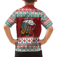 Shaka Sign Skull Mele Kalikimaka Personalized Family Matching Puletasi and Hawaiian Shirt Hawaiian Quilt Pattern - Polynesian Pride